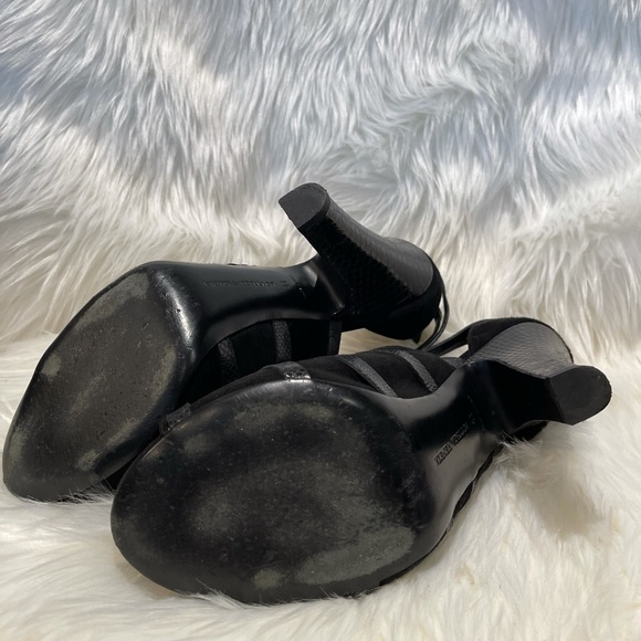 Bottega Veneta preloved black suede/leather heels - Picture 3 of 5